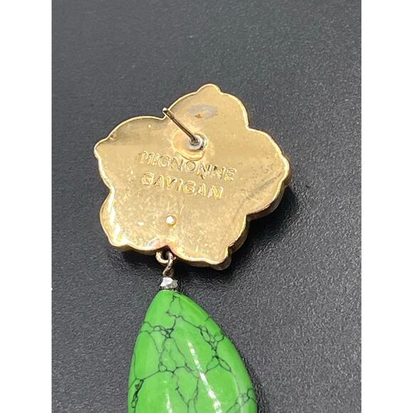 Mignonne Gavigan Green Paloma Jasper Semi-Precious Stone Pearl
Earrings *Single - Picture 8 of 8